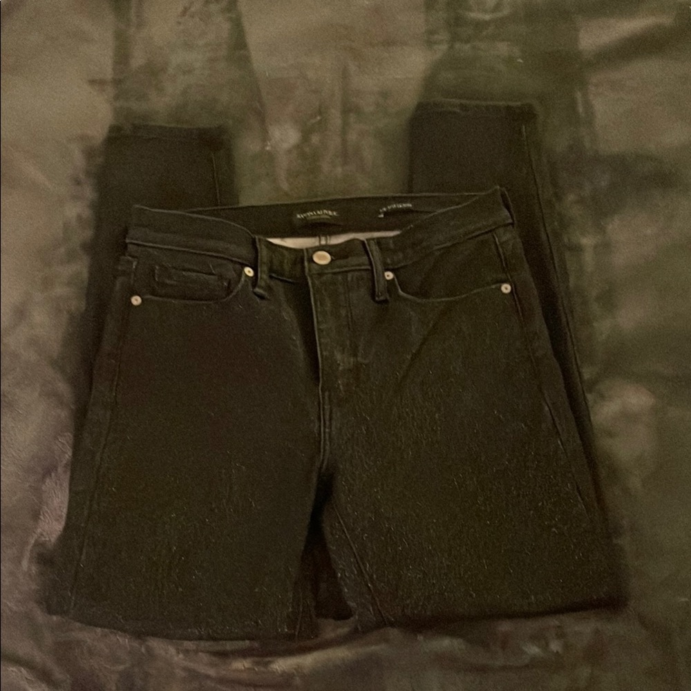 Black Shimmer Denim Jeans